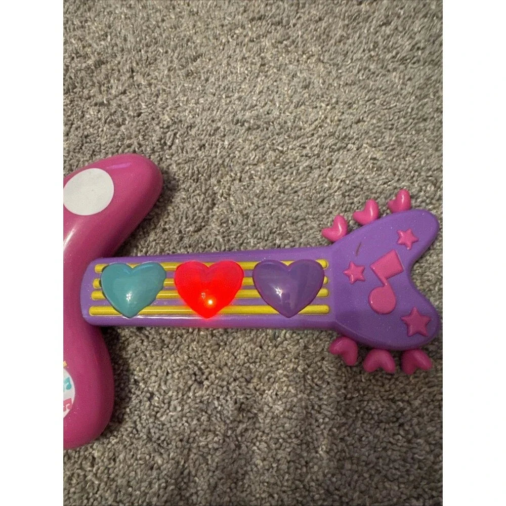 Disney Minnie Mouse Rockin Bow-Tique Guitar Toy WORKS Plays Music Talks